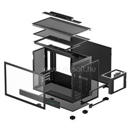 DEEPCOOL CH160 PLUS WH fekete (táp nélküli) mATX ház DEEPCOOL_R-CH160-BKNGM0-G small