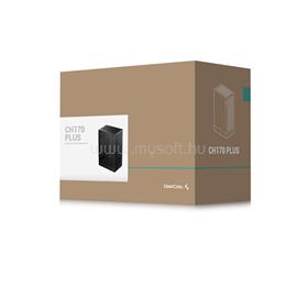 DEEPCOOL Számítógépház - CH170 PLUS (Micro-ATX/Mini-ITX, 2xUSB3.0, Type-C, fekete) DEEPCOOL_R-CH170-BKNGM0-G small