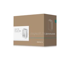 DEEPCOOL Számítógépház - CH170 PLUS WH (Micro-ATX/Mini-ITX, 2xUSB3.0, Type-C, fehér) DEEPCOOL_R-CH170-WHNGM0-G small