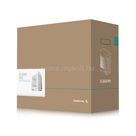 DEEPCOOL Számítógépház - CL660 WH (fehér, 2x120mm A-RGB, ATX, 2xUSB3.0, 1xUSB-C) DEEPCOOL_R-CL660-WHNNA0-G-1 small