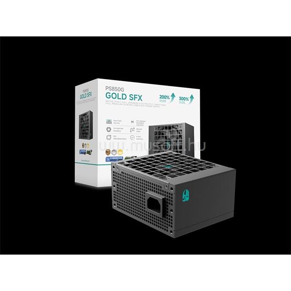 DEEPCOOL Tápegység SFX PS850G 850W Cybenetics Platinum moduláris ATX 3.1