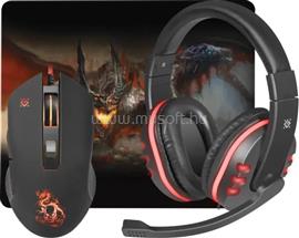 DEFENDER Gaming combo egér+egérpad+fejhallgató DEVOURER MHP-006 DEF52006 small