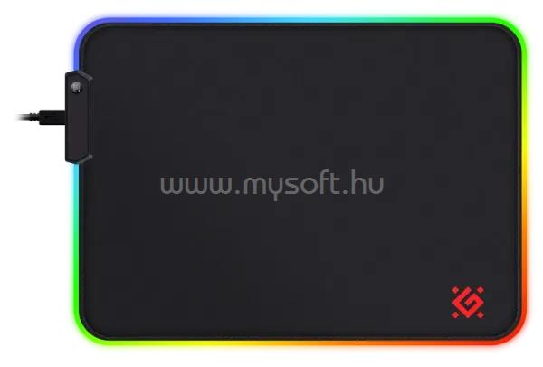 DEFENDER Gaming egérpad Black L Light 350*300*4 mm, RGB