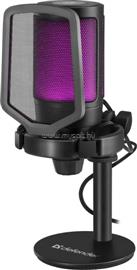 DEFENDER Gaming stream mikrofon  Impulse GMC 600 USB, RGB, 1,7 m-es kábel DEF64660 small