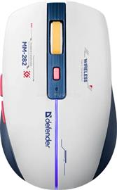 DEFENDER Vezeték nélküli gamer egér Dila MM-282 fehér+kék, LED, 6D, 2,4, 1800 dpi DEF52282 small