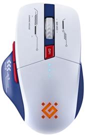 DEFENDER Vezeték nélküli gamer egér Tisa GM-126 fehér+kék, LED, 7D, 2,4+BT, 1600 dpi DEF52126 small