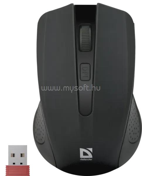 DEFENDER Vezeték nélküli optikai egér Accura MM-935 fekete, 4 gomb, 800-1600 dpi