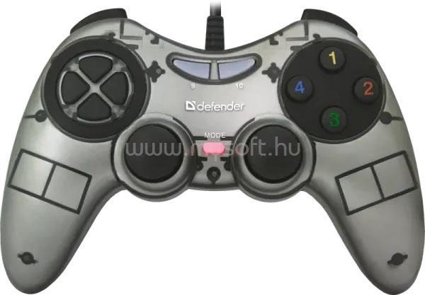 DEFENDER vezetékes gamepad Zoom USB Xinput, 10 gomb, 2 joystick