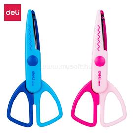 DELI 13,5 cm színes cikk-cakk olló DED60001 small
