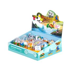 DELI Állatok, 6 féle modell,  építőjáték tojásban DEH741 small