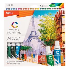 DELI Color Emotion (gouache) 12ml 24db/csomag tempera készlet DEC11-24 small