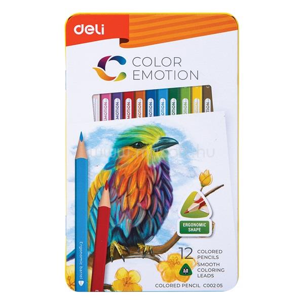 DELI Color Emotion 12db-os vegyes színű színes ceruza