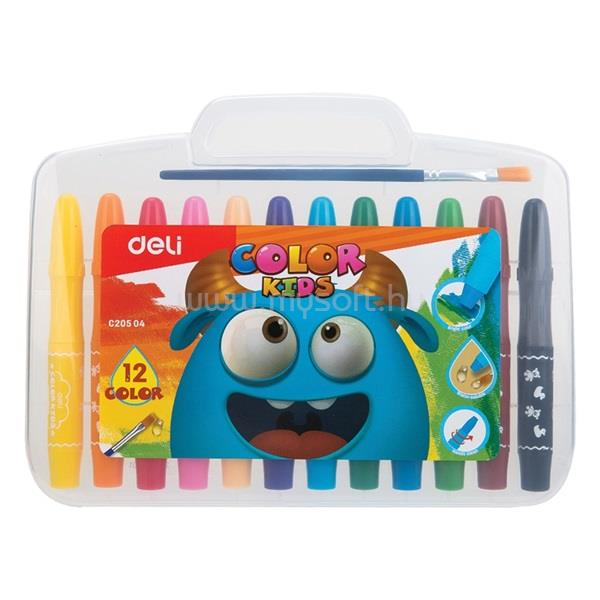 DELI Color Kids 12db-os vegyes színű zsírkréta készlet