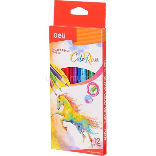 DELI Color Run 12db-os színesceruza-készlet