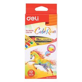 DELI Color Run 12db-os vegyes színű olajpasztell kréta készlet DEC20200 small
