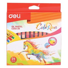 DELI Color Run 24db-os vegyes színű olajpasztell kréta készlet DEC20220 small