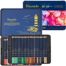 DELI FINENOLO 48 db-os, fémdobozos akvarellceruza készlet DEC129-48 small