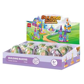 DELI Kastélyok, 6 féle modell,  építőjáték tojásban DEY032 small