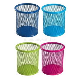 DELI kerek fémhálós színes írószertartó DEL09153 small
