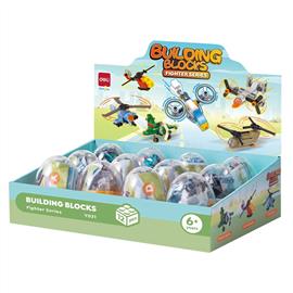 DELI Repülők, 6 féle modell,  építőjáték tojásban DEY031 small