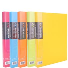 DELI Rio A4 40 zsebes feliratozható kemény borítós vegyes színű PP bemutatómappa DEL05034 small