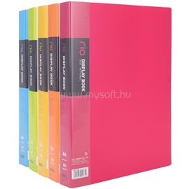 DELI Rio A4 60 zsebes feliratozható kemény borítós vegyes színű PP bemutatómappa DEL05035 small