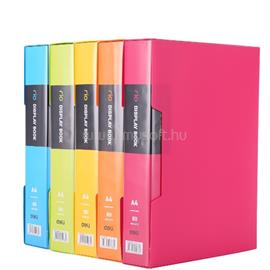 DELI Rio A4 80 zsebes feliratozható kemény borítós vegyes színű PP bemutatómappa DEL05036 small