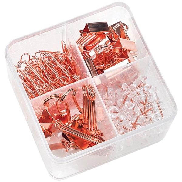 DELI Rose Gold asztali szögletes 171db kiegészítő készlet