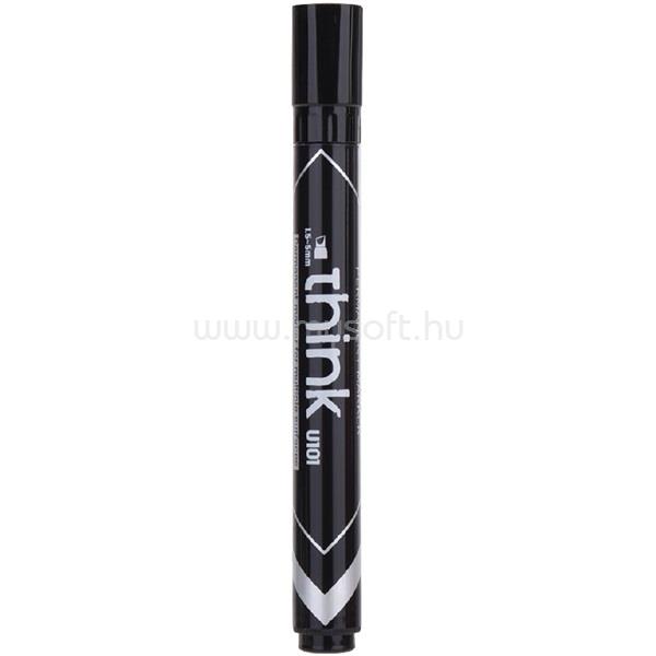 DELI Think 1,5-5,0 mm fekete vágott hegyű alkoholos marker