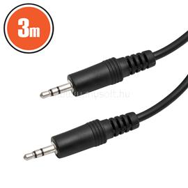DELIGHT 2 x 3,5 jack audio 3m Black DELIGHT_20316 small