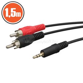 DELIGHT 3,5 jack/2RCA audio kábel 1,5m DELIGHT_20122 small
