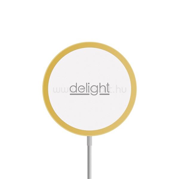 DELIGHT 55164B Type-C arany vezeték nélküli töltőpad