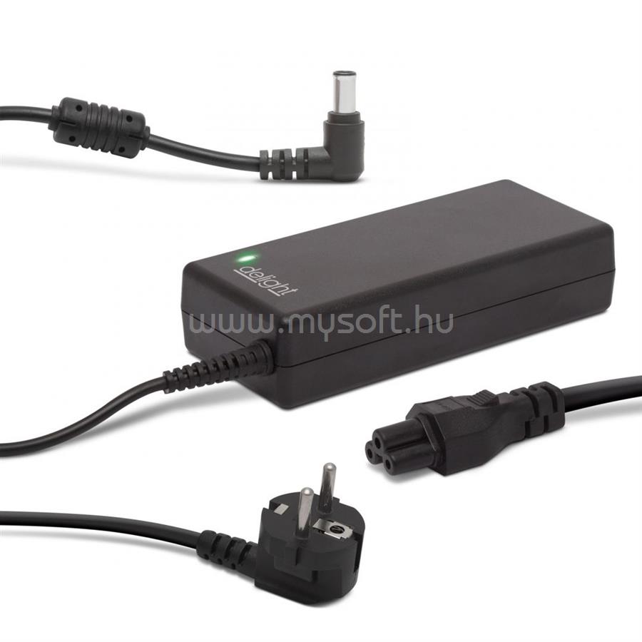 DELIGHT 55372 19,5V / 4,7A 90W 6x4,4mm Sony hálózati notebook töltő