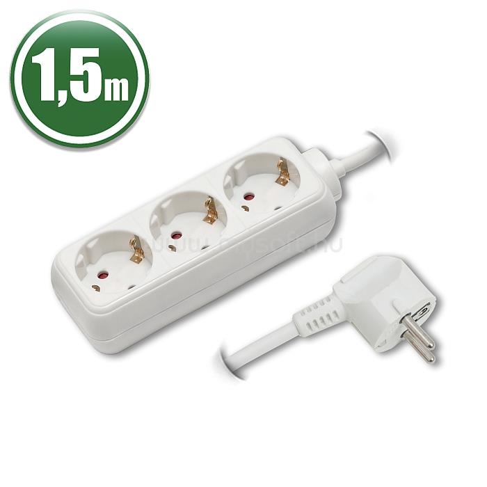 DELIGHT Hálózati Elosztó 3DIN 1,5m White