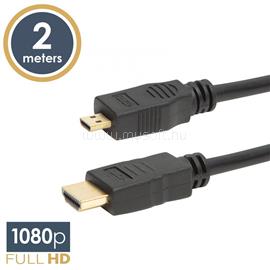 DELIGHT HDMI kábel HDMI M - micro HDMI M 2m Black DELIGHT_20317 small