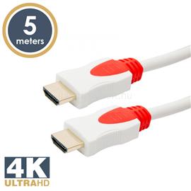 DELIGHT Jelkábel HDMI-HDMI 2.0 3D aranyozott  Am/Am 5m White DELIGHT_20424 small