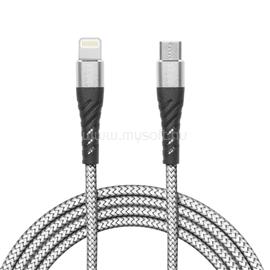 DELIGHT kábel - iPhone Lightning - Type-C 2A, 2m, szürke DELIGHT_554342 small