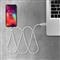 DELIGHT kábel - MicroUSB mágneses adat és töltőkábel, 2A, 1,2m, fehér DELIGHT_55446M-WH small