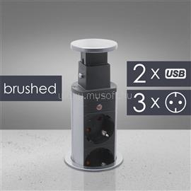 DELIGHT REJTETT ELOSZTÓ 3-AS USB-VEL DELIGHT_20430BU small