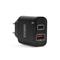 DELIGHT Telefon töltő  - 1db Type-C + 1db USB PD20W gyorstöltéssel (fekete) DELIGHT_55047BK small