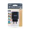 DELIGHT Telefon töltő  - 1db Type-C + 1db USB PD20W gyorstöltéssel (fekete) DELIGHT_55047BK small