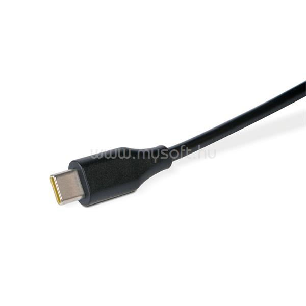 DELIGHT Type-C adapter 90W DC 5-20V, 1,8 m (fekete)