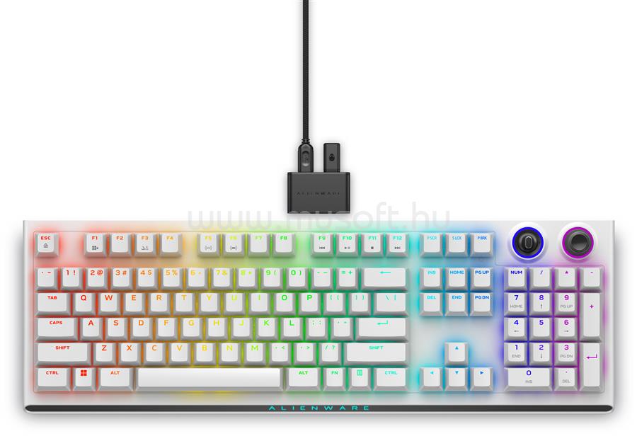 DELL Alienware Tri-Mode Wireless Gaming Keyboard - AW920K vezeték nélküli billentyűzet (angol)