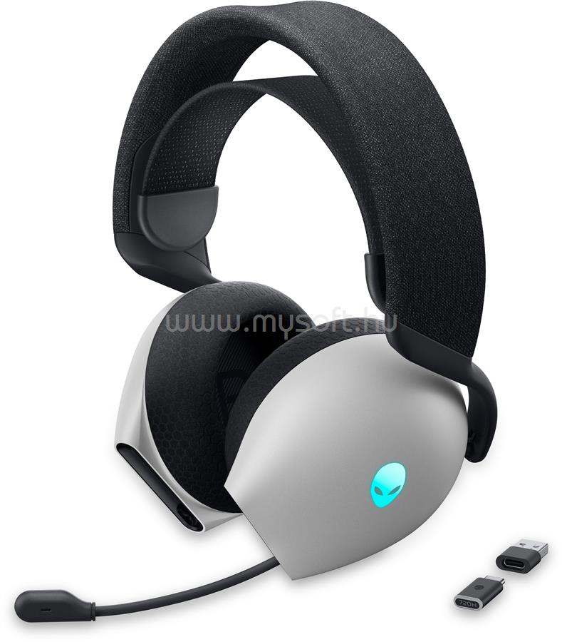 DELL AW720H Alienware vezeték nélküli gamer headset (fehér)
