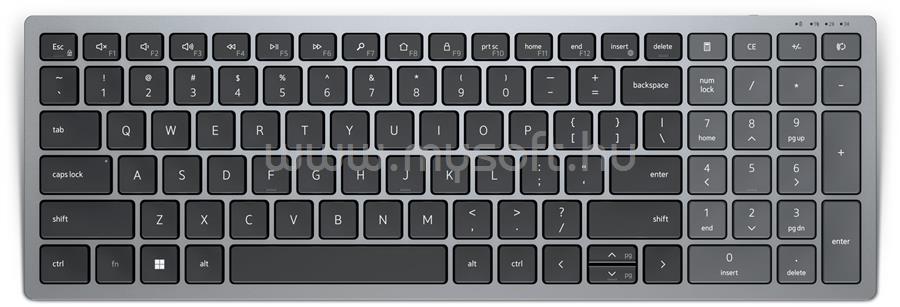 DELL Compact Multi-Device Wireless Keyboard - KB740 vezeték nélküli billentyűzet (magyar)