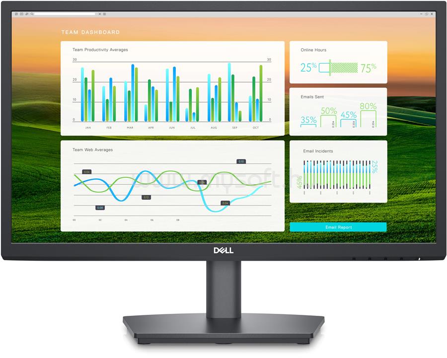 DELL E2222HS Monitor beépített hangszóróval