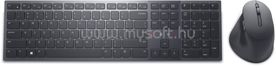 DELL Premier Collaboration Keyboard and Mouse - KM900 vezeték nélküli billentyűzet + egér (amerikai angol)