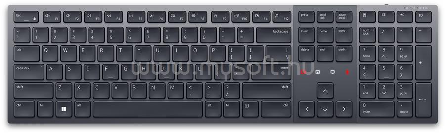 DELL Pro Premium Collaboration Keyboard - KB900 vezeték nélküli billentyűzet (amerikai angol)