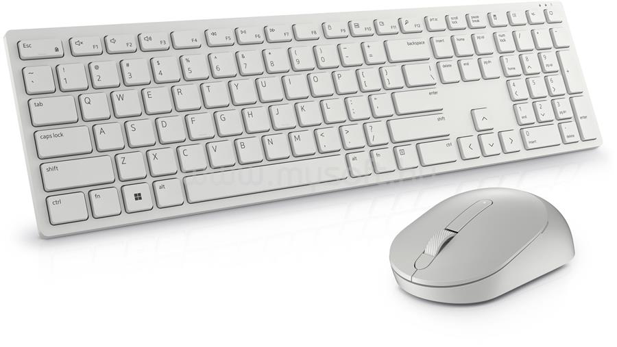 DELL Pro Wireless Keyboard and Mouse - KM5221W Fehér vezeték nélküli billentyűzet + egér (magyar)