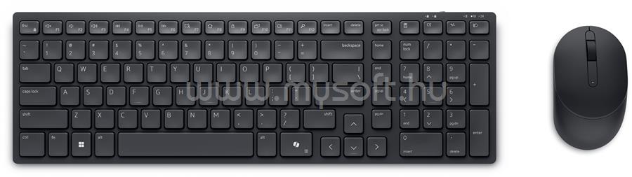 DELL Silent Keyboard and Mouse - KM555 vezeték nélküli billentyűzet + egér (magyar)